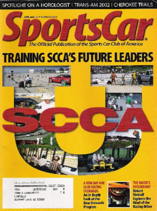 SPORTS CAR 2002 JUNE - HOROLOGIST, TRANS-AM 2002, CHEROKEE TRAILS